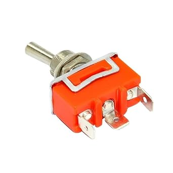 15A 250V ON-Off ON-ON-Off-ON SPST SPDT DPDT Power Rocker Toggle Switch Waterproof Cap(1121P ON-ON,Latching)
