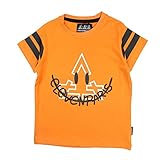 ÉTÉ ELEVEN PARIS GELV8011 TMC BDC Un S1 T-Shirt, Orange, 4 Ans Garçon