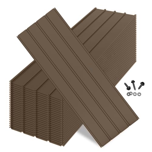 SHPAI 25PCS Metal Roofing Panels, Corrugated Galvanized Roof Panels, Waterproof