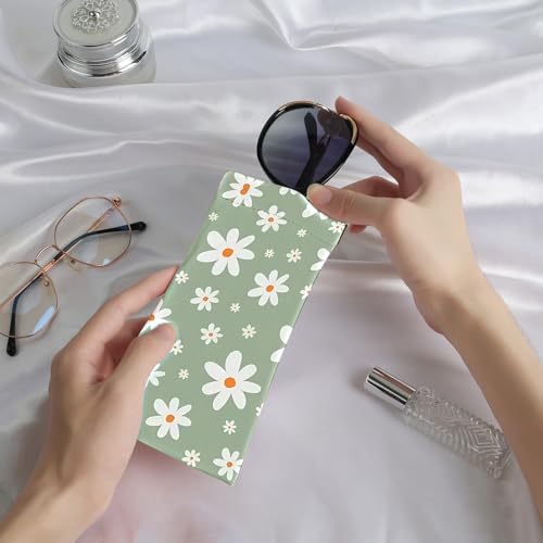 Image of Anikathy 2Pcs Sunglass Eyeglass Glasses Case Soft PU Leather with Cleaning Cloth Portable Glasses Pouch Bag for Men Women