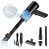 URAQT Aspirapolvere Auto, 6000PA Mini Aspirapolvere per Auto 3 in 1 Aspirapolvere Portatile, Aspirapolvere Piccolo Ricaricabile Aspirabriciole Potente Adatto per Auto(Stile con Filo)