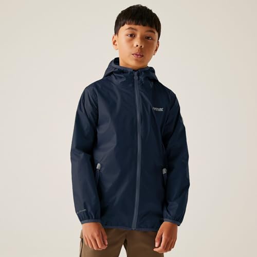 Imperméable enfant Regatta Lever II veste shell outdoor légère violette - 5