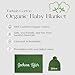 patique Personalized Baby Blanket, 100% GOTS Organic Certified, Customized Swaddle Blanket with Name, Receiving Blankets for Boys and Girls, Perfect Custom Gifts for Newborns, Kids and Baby Showers