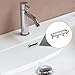 PATIKIL Sink Trim Overflow Cover, 3Pcs 2x0.7 Inch Oval Sink Overflow Rings Basin Drain Cover Hole Insert in Caps for Kitchen Bathroom, Silver