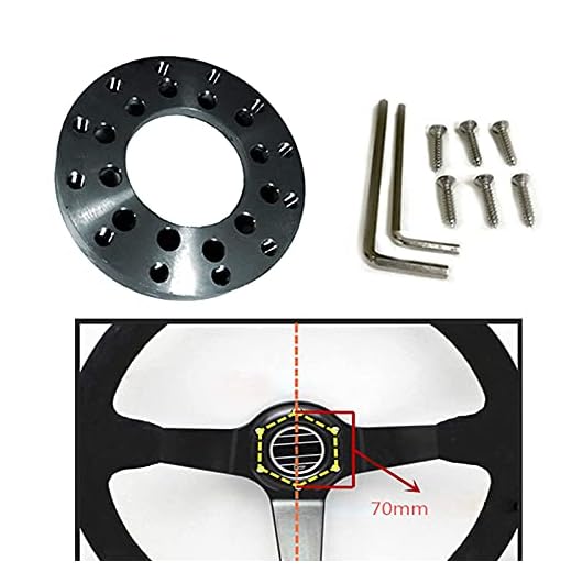 HUAYUWA 70 mm ratt-adapterplatta set som passar Logitech G25/G27 vägcykeltillbehör