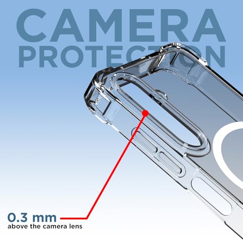 Image of Pikkme Back Cover for Samsung Galaxy A16 5G Mag-Safe Shockproof PC + TPU Protective Case Magnetic Support Bumper Case (Transparent Mag-Safe)