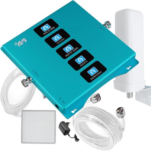 Amplificador de Señal Móvil, Repetidor gsm 2G 3G 4G LTE, Multibanda 1/3/7/8/20, Compatible con Todas Las Operadoras