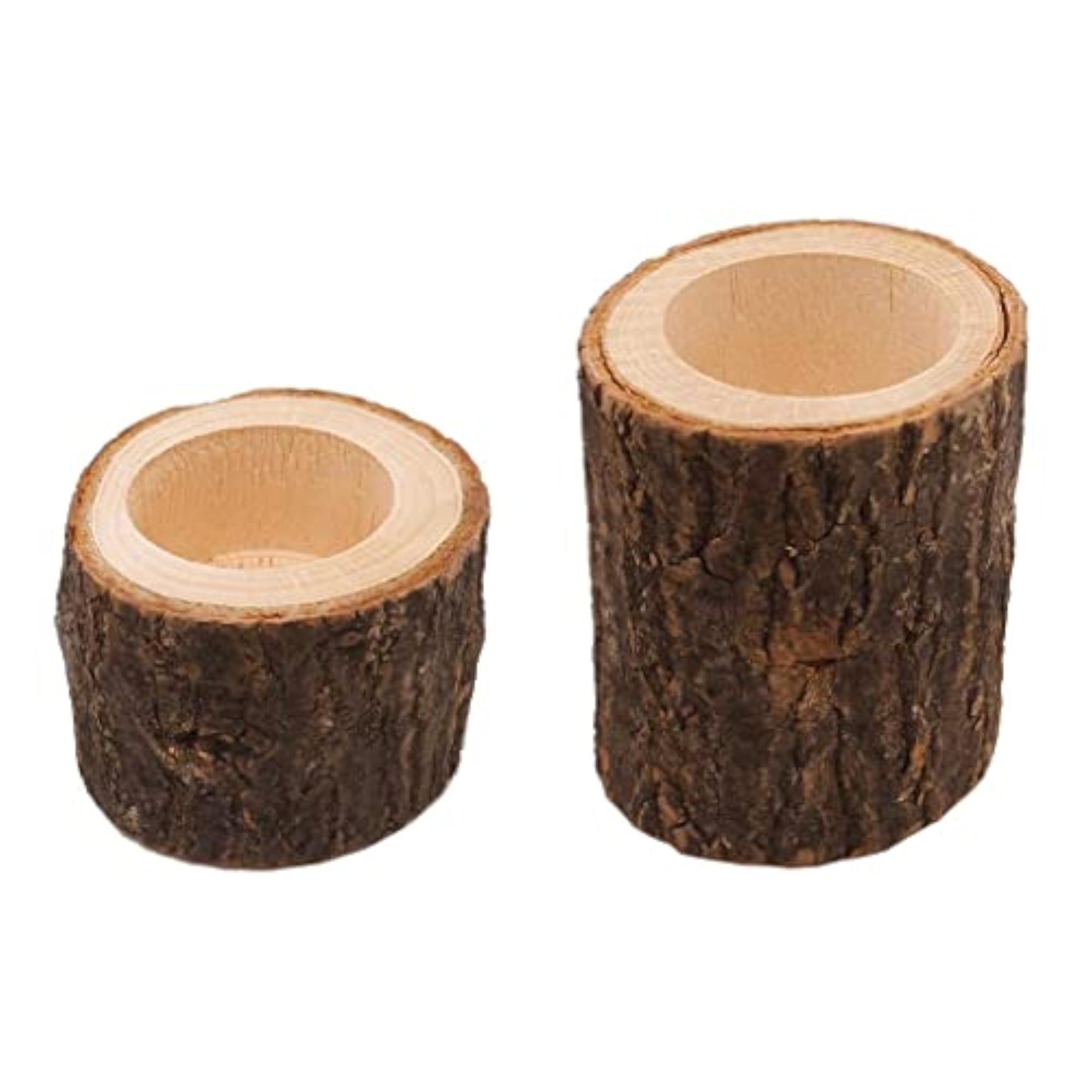 Tree Stump Wooden Candle Holder for Wedding Decor