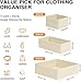 DIMJ Drawer Organizer Clothes 15 Pack - Foldable Baby Organizers and Storage & Closet Organizers for Bedroom, Closet - Nursery Organization Dresser Dividers for underwear, Sock,Bra, Belt, Tie, Beige