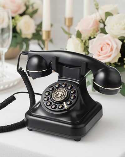 Audio Guest Book Wedding Phone, Audio Guestbook Voicemail Wedding Phone to Record Messages, Vintage Leave A Message Phones for Bridal Shower, Baby Shower, Daily Voice Note - Keep Memories Alive