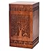Tamanna Crafts Handmade Rosewood Urn Box for Human Ashes, Wooden Pets Ashes Burial Urn Box Cremation Urn for Loving Memory