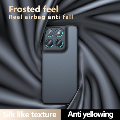 Image of Rubber Mobile Cover Compatible with Motorola Moto Edge 60 Fusion 5G | Black Slim Phone Back Cover | Soft Shockproof Back Case | Lightweight Protective Mobile Phone Case