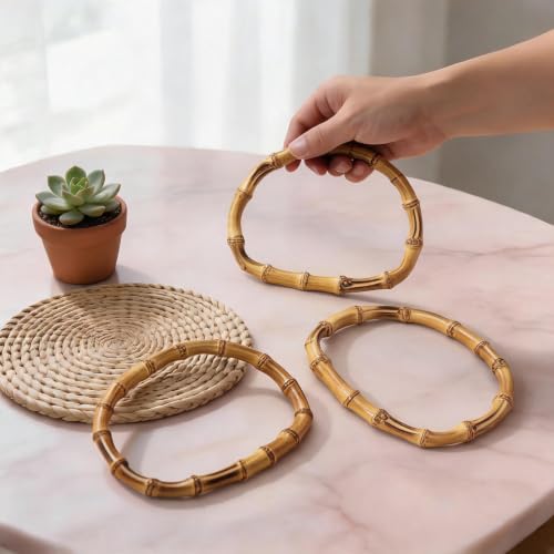Asas de bambú de alta calidad CHGCRAFT, elegantes accesorios de madera de 9x13cm 2