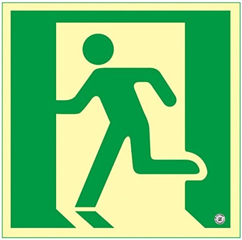 GREEN CROSS Emergency Exit Guidance Sign Passageway 360815