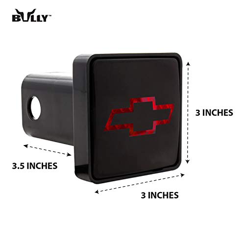 Bully Cr-007C Black Finish Abs Plastic Universal Fit Truck Chevrolet Logo Led Brake Light Hitch Cover Fits 2" Hitch Receivers For Trucks From Chevy (Chevrolet), Ford, Toyota, Gmc, Dodge Ram, Jeep #TOP2