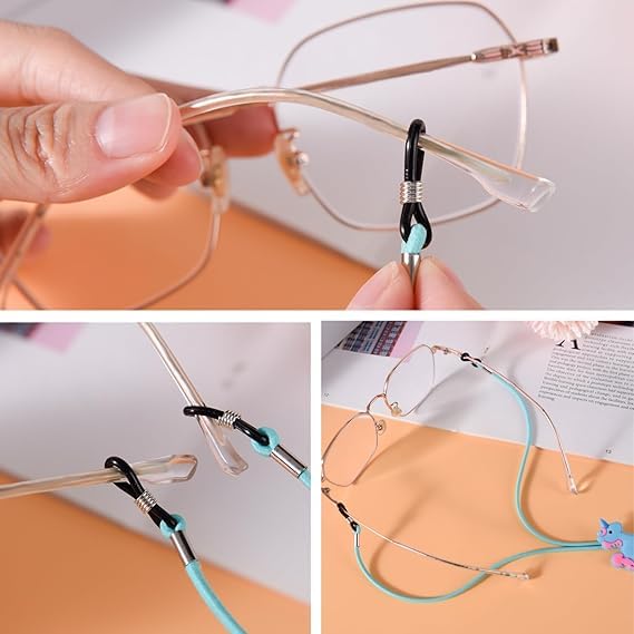 Luxiremi Einhorn Brillenband Eyewear Retainer, 4 Stück Junge Mädchen Sonnenbrille Brillenhalter Band, Brille Kette Lanyard Cord