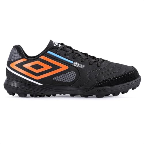 Chuteira Umbro Society Pro 5 Bump Club Preto/laranja/azul 045