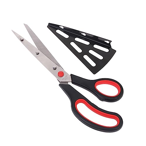 Alipis pizzas couteau eminceur ciseaux cuisine coupe gateau couteau pizza coupe-pâte cutter patisserie ciseaux de cuisine patisserie ciseau de e e-pizza rouge