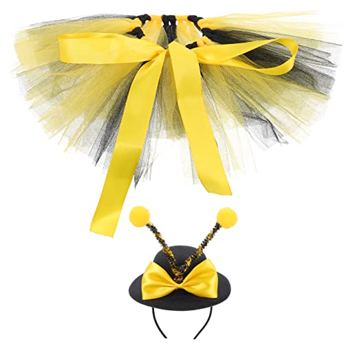 Disfraz abeja para perro con falda y sombrero