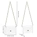 Clear Purse for Women, Clear Bag Stadium Approved, See Through Clear Handbag for Concerts Sports Events (Gold)