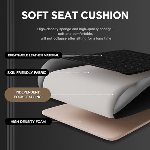 Image of Gaming Chair with Footrest, High Back Gaming Chairs PVC Leather Ergonomic Gamer Chair with Adjustable Headrest Lumbar Support Racing Style Video Gaming Chair for Office /Home (BlackGrey)