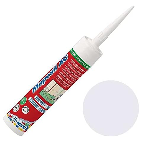 Mapesil AC Mould Resistant Silicone Sealant Moon White 103 Cover