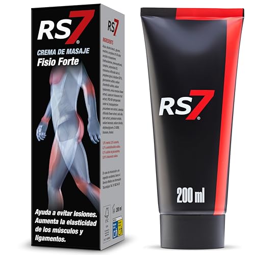 RS7 Crema Antiinflamatoria Muscular | Gel Dolor Muscular y Articular | Recuperación y Preparación Deportiva | Efecto Frío-Calor | Árnica, Harpagofito y Mentol (200 ml, 1 u)