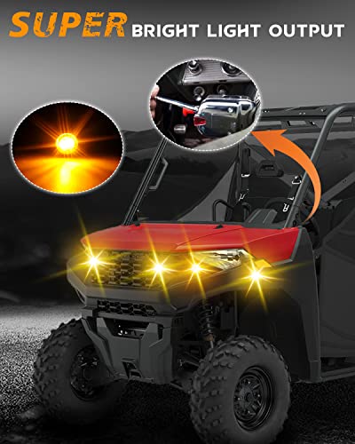 Image of NTHREEAUTO UTV Turn Signal Kit with Horn, Pre-Wired, Plug and Play UTV ATV LED Blinker with Rocker Switch, Hazard Light, Universal Street Legal Kit Compatible with Polaris, Ranger RZR XP Turbo
