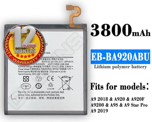 Image of THE BATTERY STORE Orignal EB-BA920ABU Battery for Samsung A9 2018 Battery with 1 Year Warranty**** (PR139)
