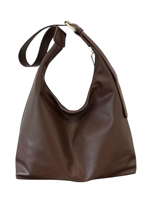 Hobo Shoulder Bag for Women – Soft PU Leather Slouchy Tote Purse | Casual Lightweight Handbag for Work, Travel & Everyday Use