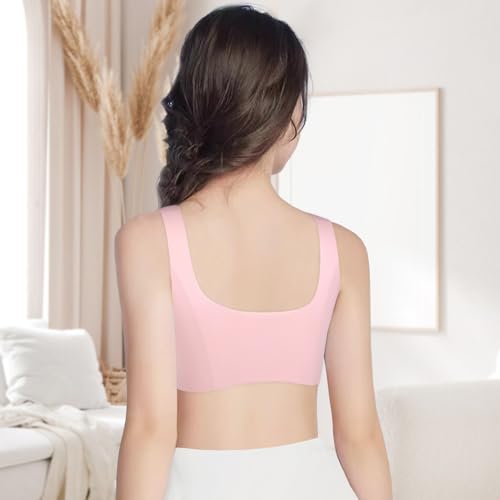 Phennie's Girls Training Bras Teen Sports Bra Wireless Removable Light Padded Bralette for 8-10 10-12 12-14 14-16 Packs3