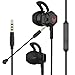 Cuffie in-ear per gaming Langsdom, con microfono rimovibile, per Nintendo Switch, PC, laptop, cellulare (G100X, rosso) Nero