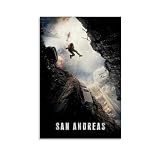 San Andreas (1) movie Poster Picture Print Wall Art Poster Painting Canvas Posters Artworks Room Aesthetic 16x24inch(40x60cm)