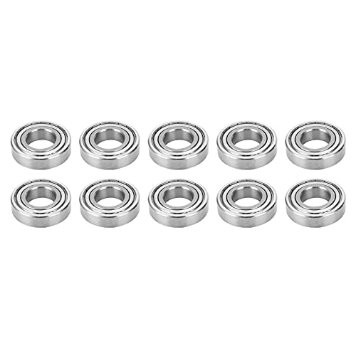 Image of 10Pcs Miniature Bearings S6206ZZ, Stainless Steel, Outer Diameter 62mm, Inner Diameter 30mm, Height 16mm, for Industrial Hardware