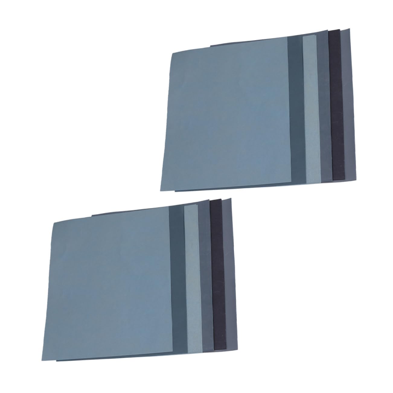 KICHOUSE 12pcs Multi-Purpose Sandpaper Wet Dry Sandpaper for Furniture Finishing Coarse Abrasive Paper Adhesive Set Random Color