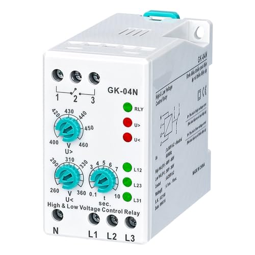 Relais de protection GK-04N pour sécuriser les machines d'atelier triphasé 380V