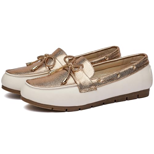 Image of Loafers for Women Comfortable Slip On Flats with Memory Foam Insole for Daily Wearing