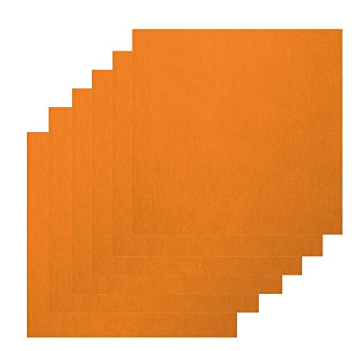 Orange Acoustic Panel Sound Absorption Home Studio Recording- 30cm x 30cm 24 Pack