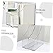 Uonlytech 2Pcs Transparent File Organizer Rack Desktop Book Holder for Office School and Home Use Design for Documents and Stationery Storage