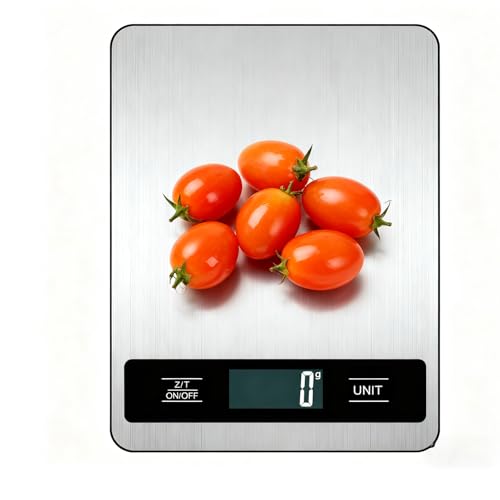 Digital Kitchen Scale 15kg/33lb, Stainless Steel Platform Food Sc...