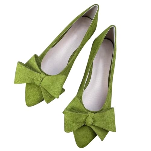 Image of Stunner Womens Flats Fashion Pointed Toe Bowknot Ballet Flats Cute Slip On Dress Flats Comfortable Party Wedding Flats2