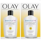 Olay Face Moisturizer, Complete with Sunscreen SPF 15, Daily Facial Lotion for Normal Skin, Lightweight Hydrating Broad Spectrum Sun Protection - Vitamin C, E, and Niacinamide - 6 Oz 2 Pack