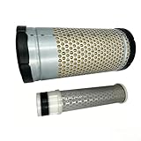 Inner and Outer Air Filter Kit compatible with Kubota D1105 D1703 D1503, RTV1140 Excavator KX71-3