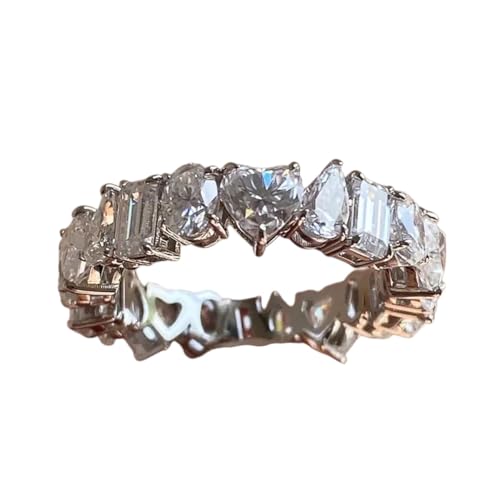 COCEMORINI New 2026 Bright Irregular Cubic Zirconia Rings For Women Aesthetic Geometric Finger Accessories Attractive Party Welcome Jewelry Fashion Creative Gift