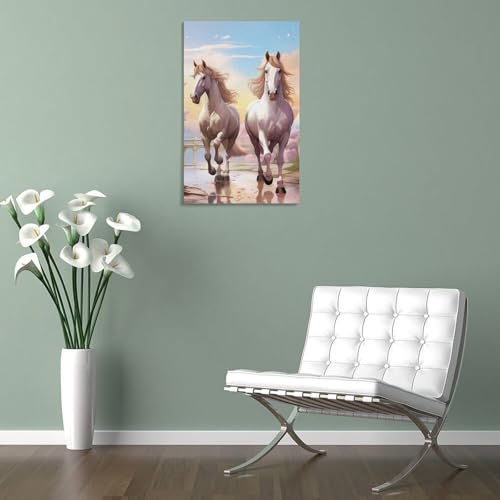 Impression sur toile cheval cadeau décoration maison 30x45cm - 5