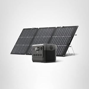 EF ECOFLOW Solar Generator RIVER 2 Pro & 160W Portable Solar Panel, 768Wh