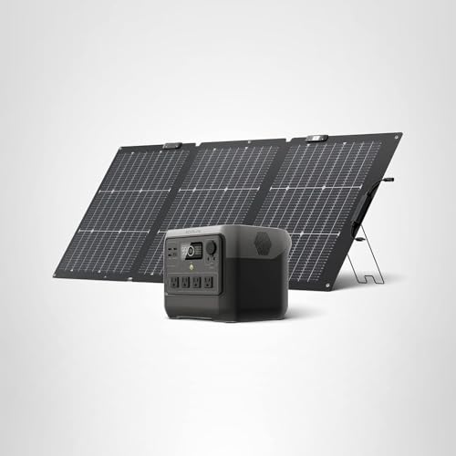 EF ECOFLOW Solar Generator RIVER 2 Pro 768Wh Portable Power Station & 160W Portable Solar Panel...