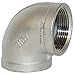 Dixon EL90200SS 2" FNPT Threaded 90? Elbow, 2" ID, 150# 316 Stainless Steel