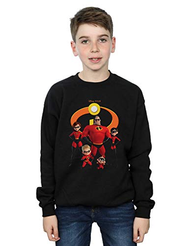 Disney Boys Incredibles 2 Group Logo Sweatshirt Black 12-13 years