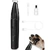 LEYOUFU Dog Clippers for Grooming 2 Speed Low Noise Cordless Dog Paw Trimmer Rechargeable Small Pet Hair Trimmer for Grooming Cat Hair Clippers Shaver for Paws Eyes Ears Face Rump Black